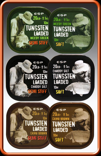 ESP Tungsten Loaded Coated Hookline Soft Weed Green