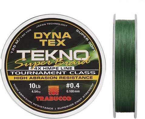 Trabucco Dyna-tex Tekno super braid 135 meter 0,128 mm