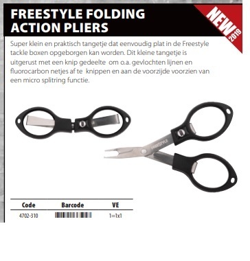 Freestyle folding action plier