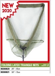 Korum Folding Latex Triangle Net 26" 65 cm