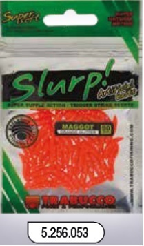 Trabucco Slurp Bait Maggot orange glitter 50 stuks