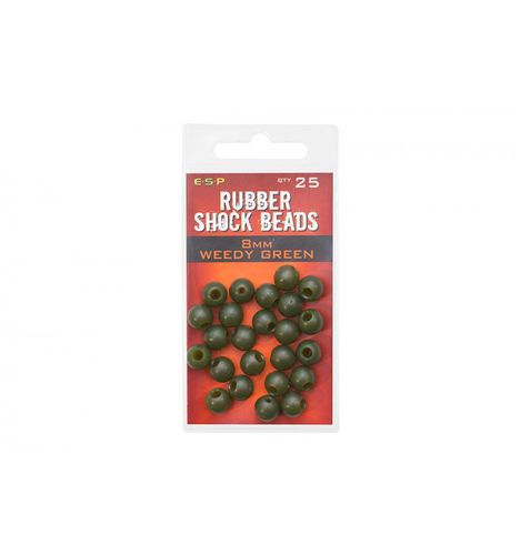 ESP Rubber Shock Beads 8mm Weedy Green 25 stuks