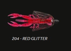 De Lalande Bass Craw Jig 8 cm 5 gram Red Glitter